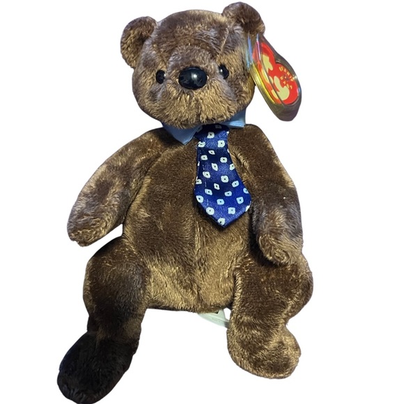 VINTAGE BEANIE BABY “hero” fathers day bear - Picture 1 of 3